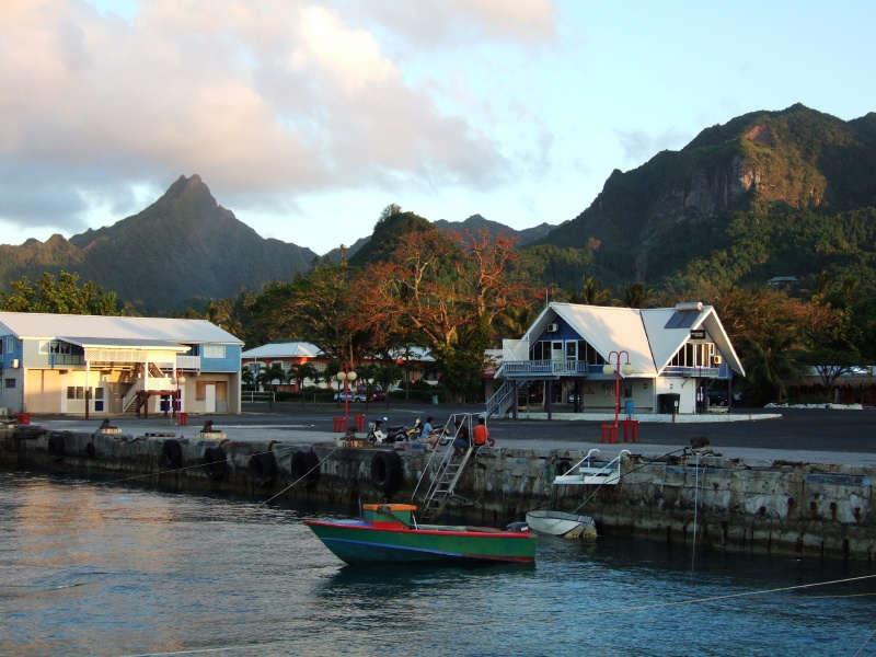 The wharf at Avatiu Harbor